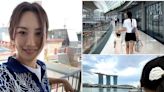 South Korean actress Claudia Kim visits Singapore with her daughter
