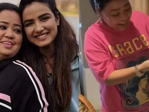 Jasmin Bhasin gifts gold earrings to close friend and comedian Bharti Singh for her birthday; the latter expresses gratitude - Times of India
