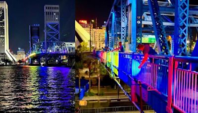 Ron DeSantis stopped Pride lighting of bridges, so a Jacksonville man did it himself. Here's how you can too