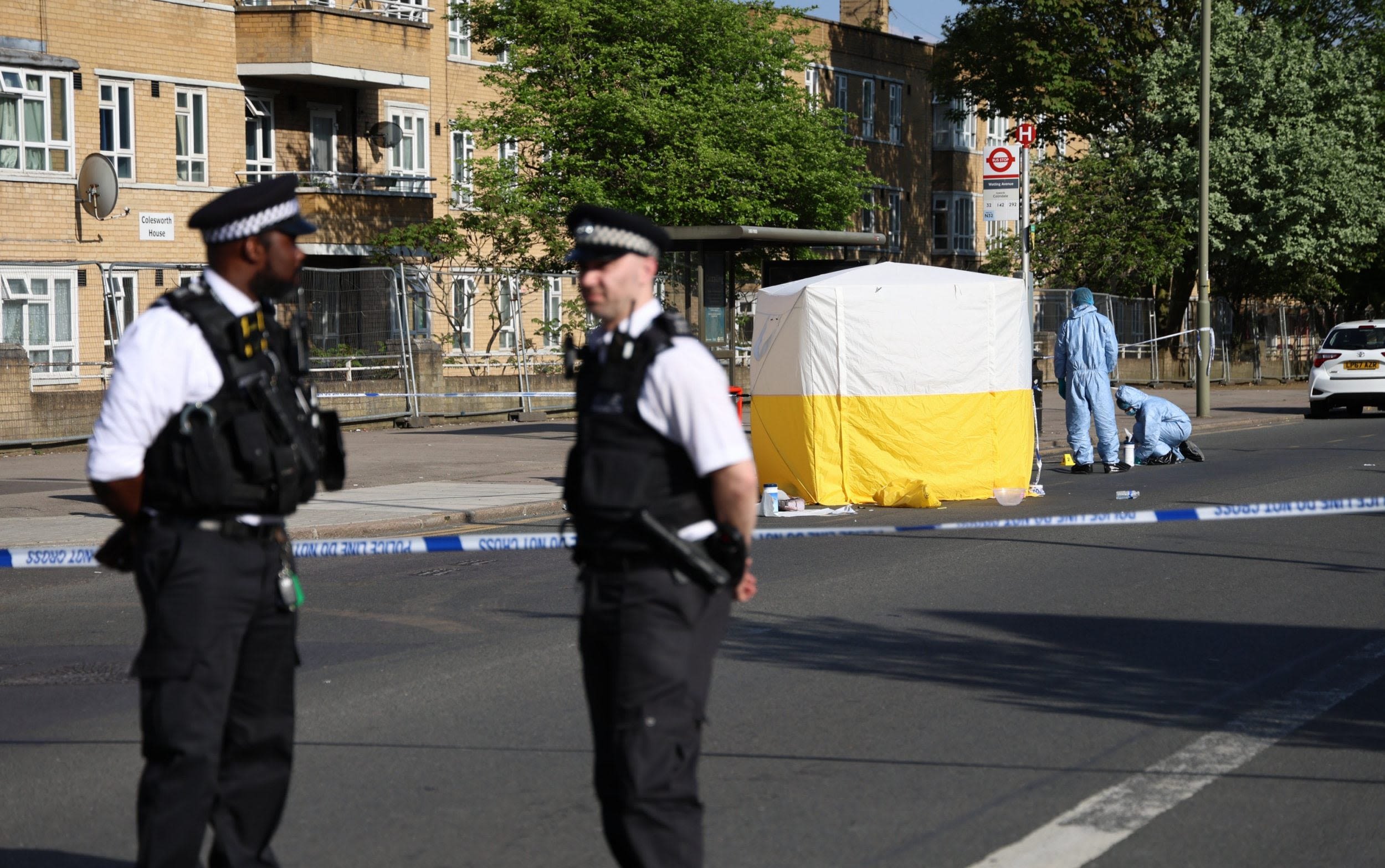 Man in court charged with stabbing murder of woman, 66, in London street