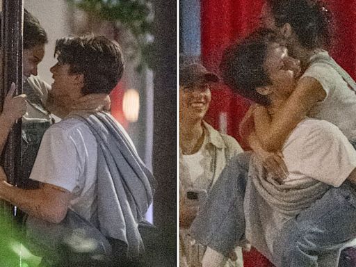 Cruz Beckham looks loved up with new girlfriend as she wraps legs around him