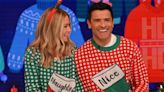 Kelly Ripa and Mark Consuelos Host “Live” in a Two-Person Christmas Sweater: 'Getting to Know a Whole New You'