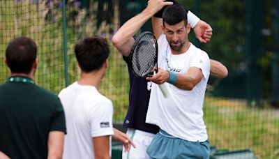 Novak Djokovic y Federico Coria se enfrentaron en Wimbledon