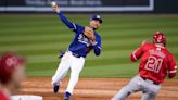 Mookie Betts' first game as Dodgers' 'permanent' shortstop includes mishandled ball, failed turn