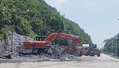 蘇花路廊和仁至崇德路段6處土石流災點搶通