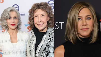 Jane Fonda & Lily Tomlin React to Jennifer Aniston Producing ’9 to 5′ Remake