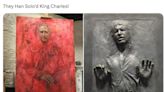 Charles' fiery new portrait is compared to classic Star Wars scene