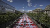 Paris' Champs-Élysées transformed into gigantic picnic