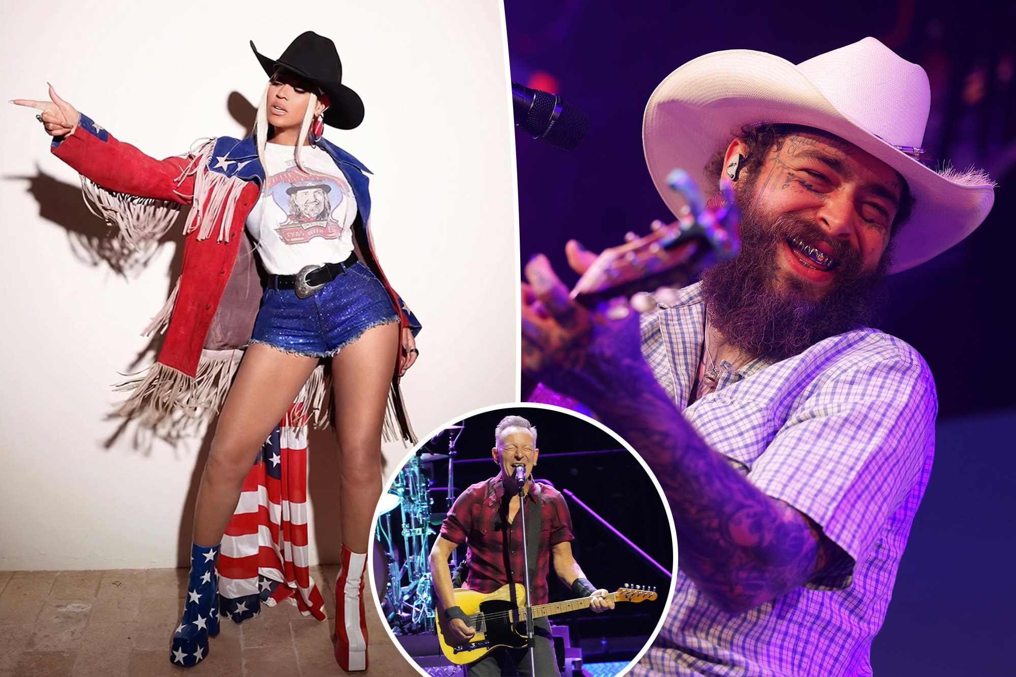 How Beyoncé, Post Malone, Bruce Springsteen and more have gone — and changed — country