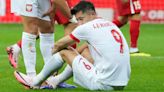 Poland captain Robert Lewandowski suffers injury scare ahead of Euro 2024