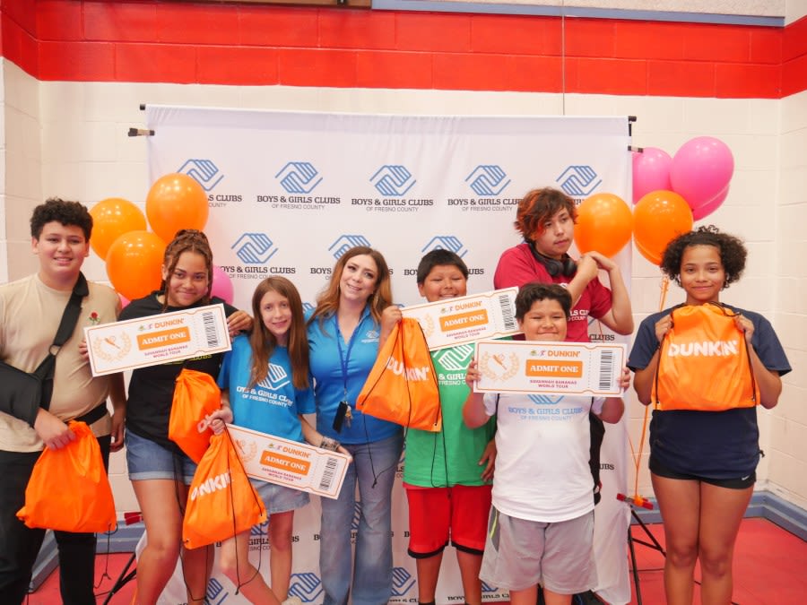 Dunkin Donuts surprise Boys & Girls Club in Fresno