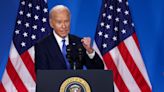 At Biden’s high-stakes press conference, trouble began when the teleprompter stopped