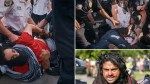 Anti-Israel protesters take over Brooklyn Museum, clash with NYPD cops as massive banner draped across building