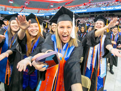 University of Florida 2024 spring commencement ceremony at Ben Hill Griffin Stadium