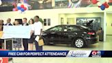 Senior gets free car for perfect attendance