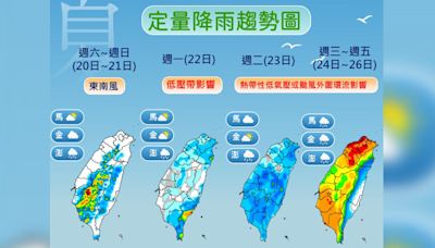 天氣／颱風下週恐影響台灣 苗栗以北「下到發紅」降雨熱區曝│TVBS新聞網