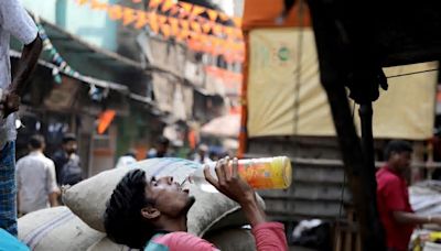 Heatwave in India: TV host faints during live broadcast as swaths of country reel from sweltering temperatures