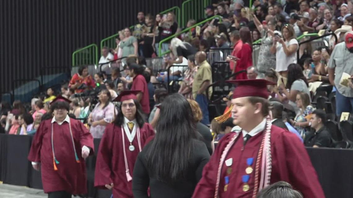 Tuloso-Midway seniors graduate at American Bank Center on Friday