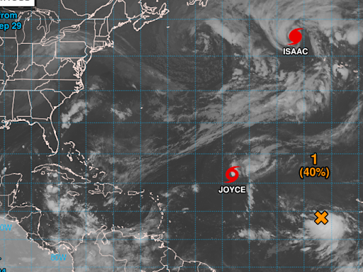 El huracán Isaac y la tormenta tropical Joyce avanzan por el Atlántico