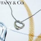 【Light & co.】專櫃真品 TIFFANY PT 950 鉑金 草寫版 XS 小Open Heart 項鍊 小愛心 心型 項鍊