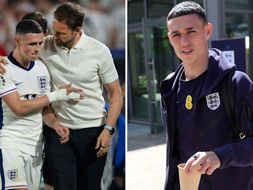 Phil Foden LEAVES England camp to fly back to UK for 'pressing family matter'