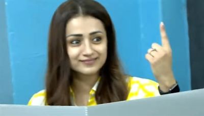 Trisha Krishnan Casts Her Vote; Flaunts Her Inked Index Finger