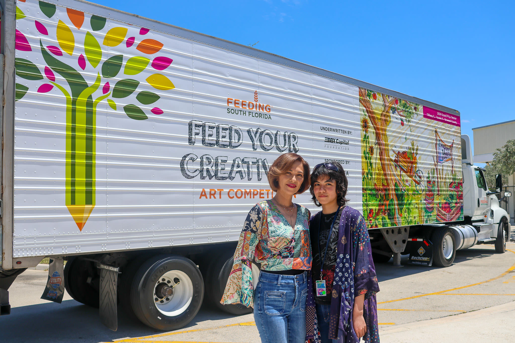 Feeding South Florida unveils new truck artwork made by Broward student - WSVN 7News | Miami News, Weather, Sports | Fort Lauderdale