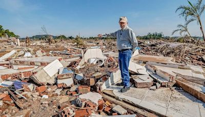 Lula da Silva volvió a visitar el sur de Brasil, aún devastado por las inundaciones