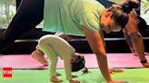 Bipasha Basu's family yoga with Karan Singh Grover and daughter Devi steals the spotlight | Hindi Movie News - Times of India