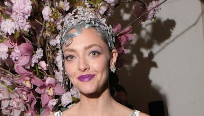 Amanda Seyfried Reveals Kids’ Reaction to Her Silver Hairstyle and Purple Lipstick at Met Gala 2024 - E! Online