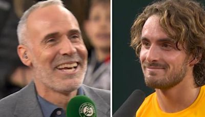 Stefanos Tsitsipas makes French Open interviewer 'emotional' with Badosa remark