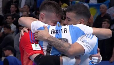 Argentina venció a Francia por 3 a 2 y definirá el Mundial de futsal frente a Brasil