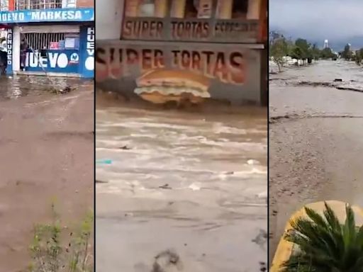 Así lucen las calles de Chalco, Edomex tras desbordamiento de un canal por fuerte lluvia