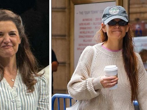 Katie Holmes Grabs Coffee in NYC After Daughter Suri Cruise Watched Her Perform in Broadway's 'Our Town': Photos