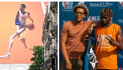 Spurs' Wembanyama gets a massive billboard in France; Sochan gets dunked on at the London NBA 3X Games