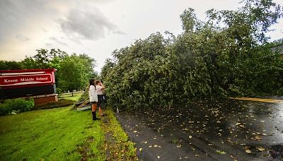 Storms flood the Ozarks and strand drivers in Toronto. A tornado moves a B-52 bomber in New York