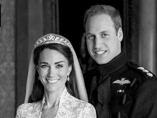 Prince William and Catherine post new photo to mark 13th wedding anniversary