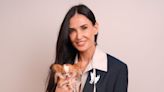 Demi Moore Accessorizes With Her Dog, Pilaf, at Paris Fashion Week