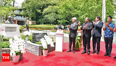 EAM Jaishankar invokes Mahatma Gandhi's timeless message of non-violence, unveils his bust in Tokyo | India News - Times of India