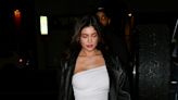 Kylie Jenner Wears White Two-Piece With Bralette and Puff Skirt