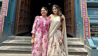 Janhvi Kapoor visits mom Sridevi's 'favorite place' Muppathanam temple in Chennai for 1st time; Varun Dhawan reacts