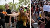 'Go home' - Chaos in Barcelona as tourists drenched with water pistols