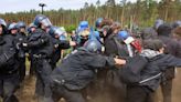 Videos show protesters clashing with police near Tesla's Berlin gigafactory