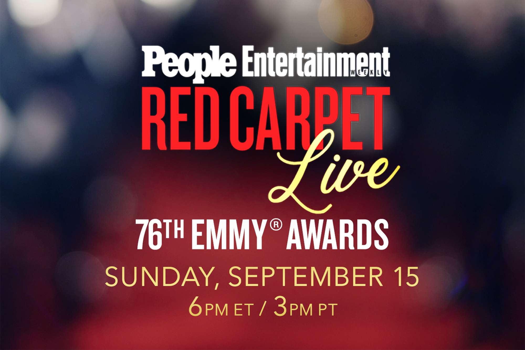 Watch PEOPLE & Entertainment Weekly's Live Red Carpet Show at the 76th Emmys