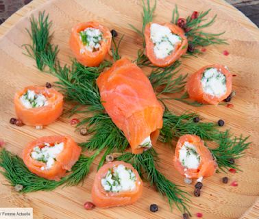 Entrée légère et facile : la recette des roulés au saumon fumé et fromage frais