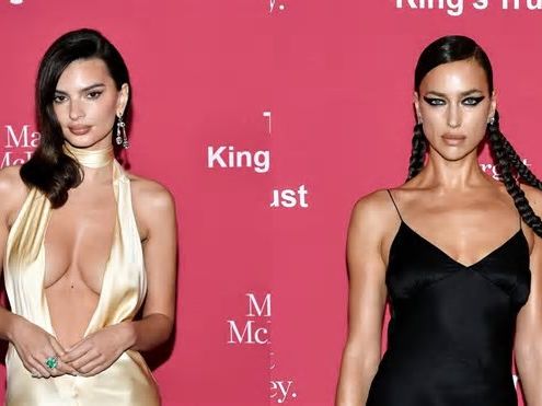 Emily Ratajkowski VS. Irina Shayk: è sfida di stile tra scollature maxi e trecce futuristiche