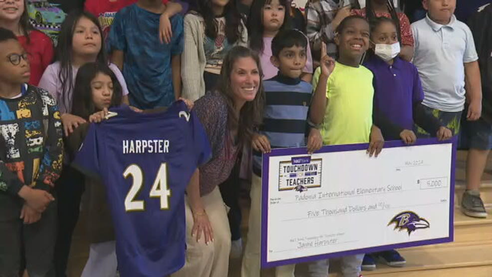 Baltimore County teacher wins Ravens 'Touchdown for Teachers' program and $5,000 grant
