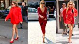 Every Single Red Shoe Rita Ora Has Worn These Past Two Days for ‘Descendants: The Rise of the Red’ Promo Tour