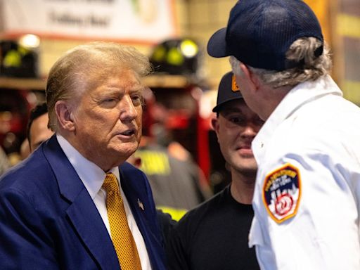 Critics Rip Trump's Visit With New York Firefighters Over 1 Burning Red Blunder