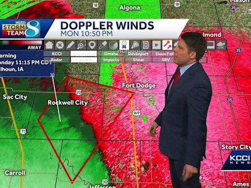 Iowa weather: Thunderstorms continue to push east across Iowa